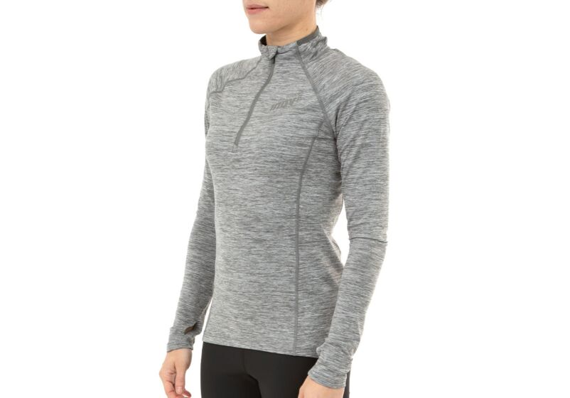 Inov-8 Long Sleeve Half Zip Womens Mid Layer Light Grey Australia (ILYAJE709)